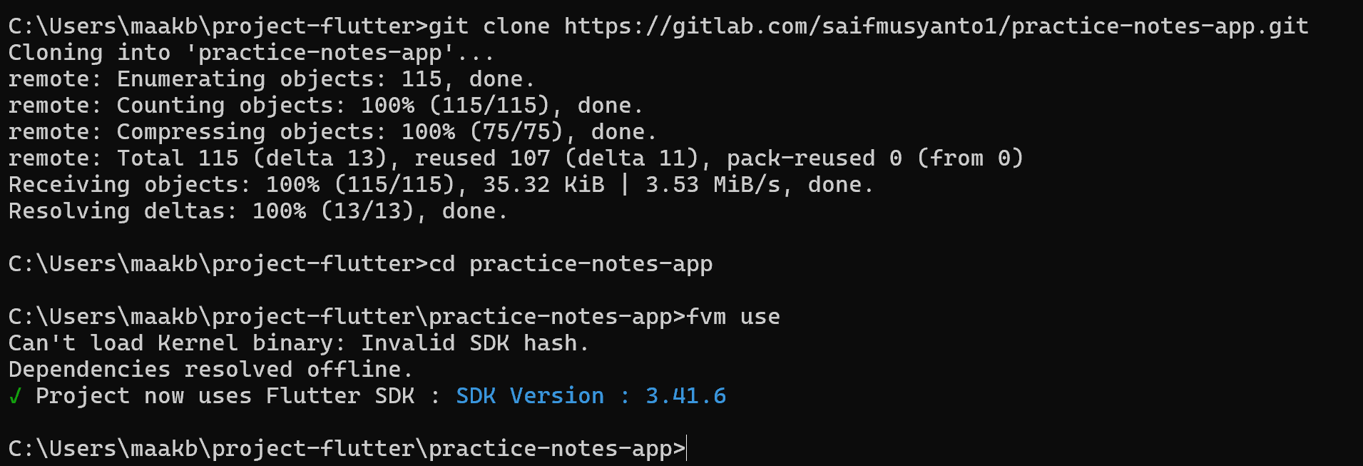 Team members using pinned SDK workflow with FVM in real projects